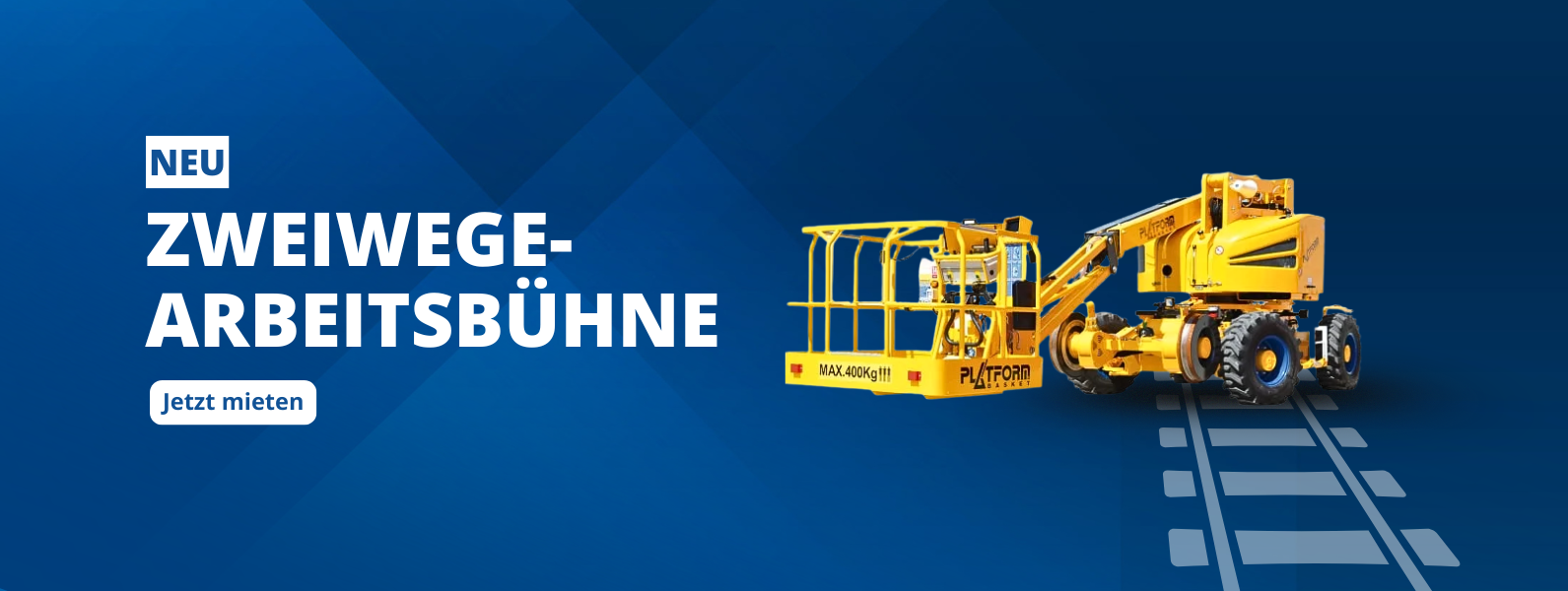 Zweiwege-Arbeitsbühne mieten