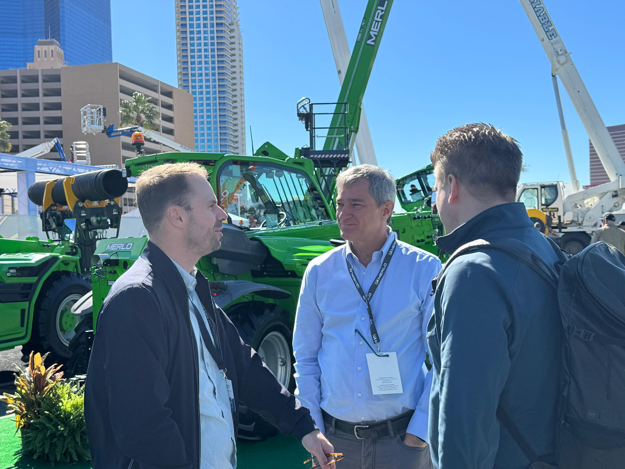 Personen auf ConExpo in Las Veas