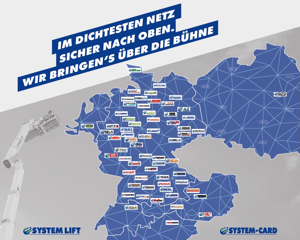 Das SYSTEM LIFT Partnernetzwerk auf einen Blick