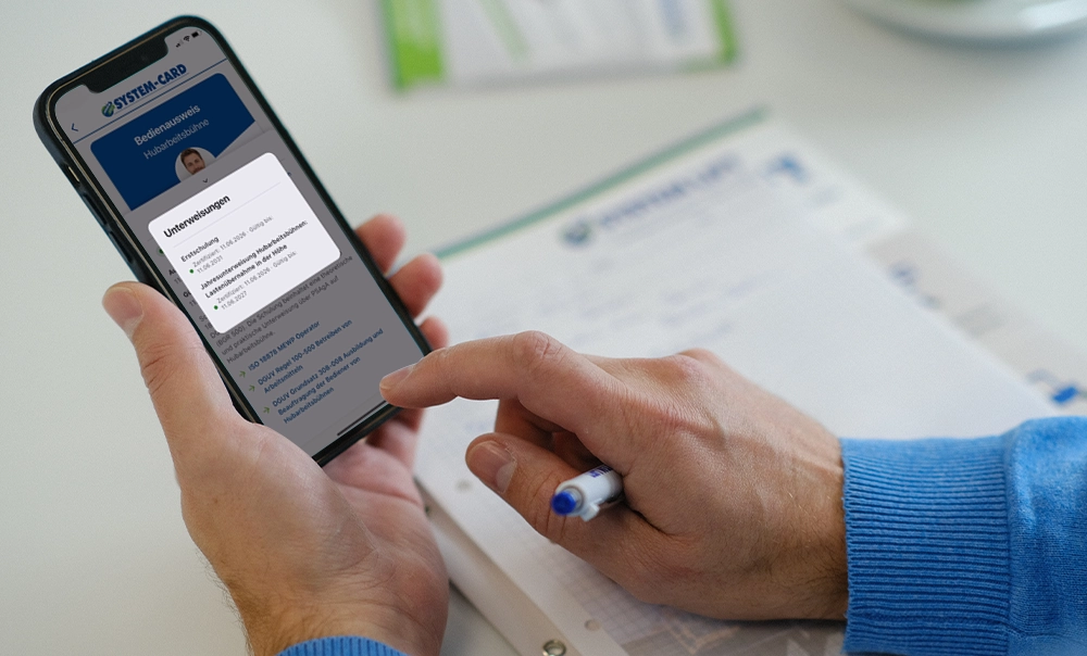 Jahresunterweisung in der SYSTEM-CARD App